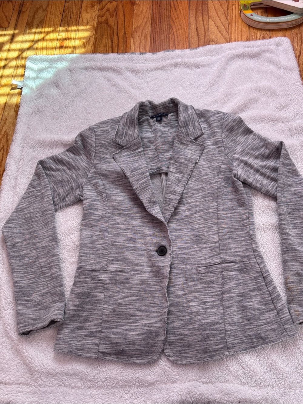 Tommy Hilfiger Gray Marled Knit Blazer